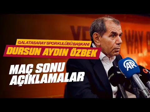 Download MP3 🔴 Galatasaray Spor Kulübü Başkanı Dursun Aydın Özbek, maçın ardından açıklamalarda bulundu