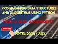 Programming Data Structures And Algorithms Using Python Week 6 Answers 2024 July NPTEL SWAYAM
