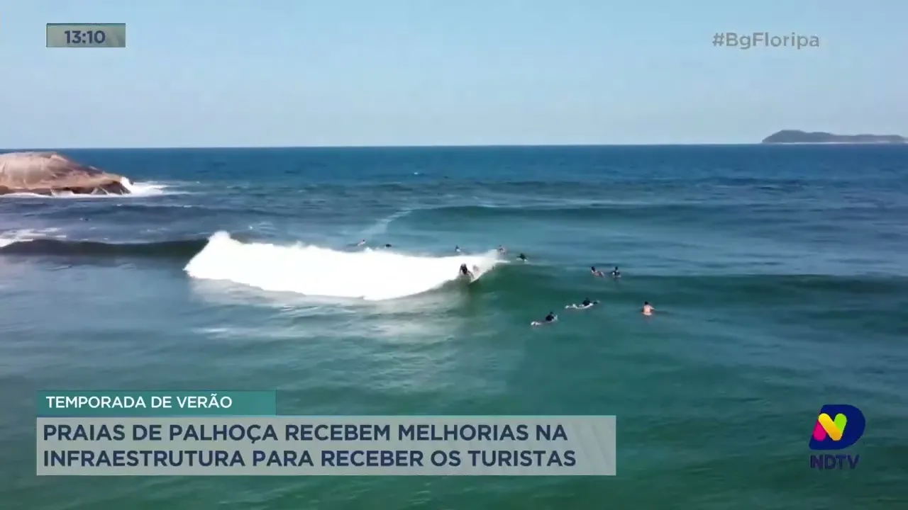 Temporada de verão: praias de Palhoça recebem melhorias na infraestrutura para receber os turistas