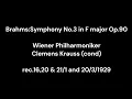 Download Lagu Brahms:Symphony No.3 in F major Op.90 / Clemens Krauss \u0026 Wiener Philharmoniker 1929