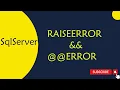 55 RaiseError and ERROR Function in SQL Server in Telugu