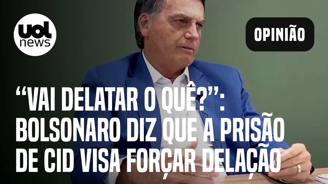 Bolsonaro diz que a prisão de Mauro Cid visa forçar delação; Sakamoto: 'Há risco real de fuga'