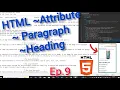 IT Class Ep 9 HTML Attributes Paragraphs Headings Explained Amasomo mu kinyarwanda