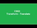 CSS3 Bangla Tutorial Transform - Translate