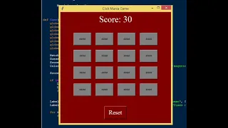 Click Mania Game using Tkinter in Python