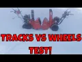 WHEELS VS TRACKS Actual TEST On Honda Snowblower