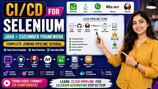 Selenium Pipeline Explained Jenkins Maven GitHub Cucumber End-to-End