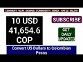 Us Dollar to Colombian Peso