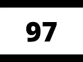 97 Second Countdown Timer White Screen With Sound Effect