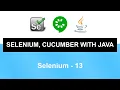 Selenium Cucumber with Java Course Selenium - 13