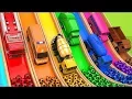 Download Lagu Learn Colors with 7 Street Vehicles and Surprise Soccer Ball Flying Toy Cars Pretend Play for kids