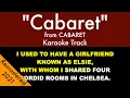 Cabaret from Cabaret - Karaoke Track with on Screen