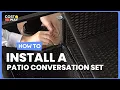 How to Install the Rattan Patio Conversation Set Cushioned HW68786