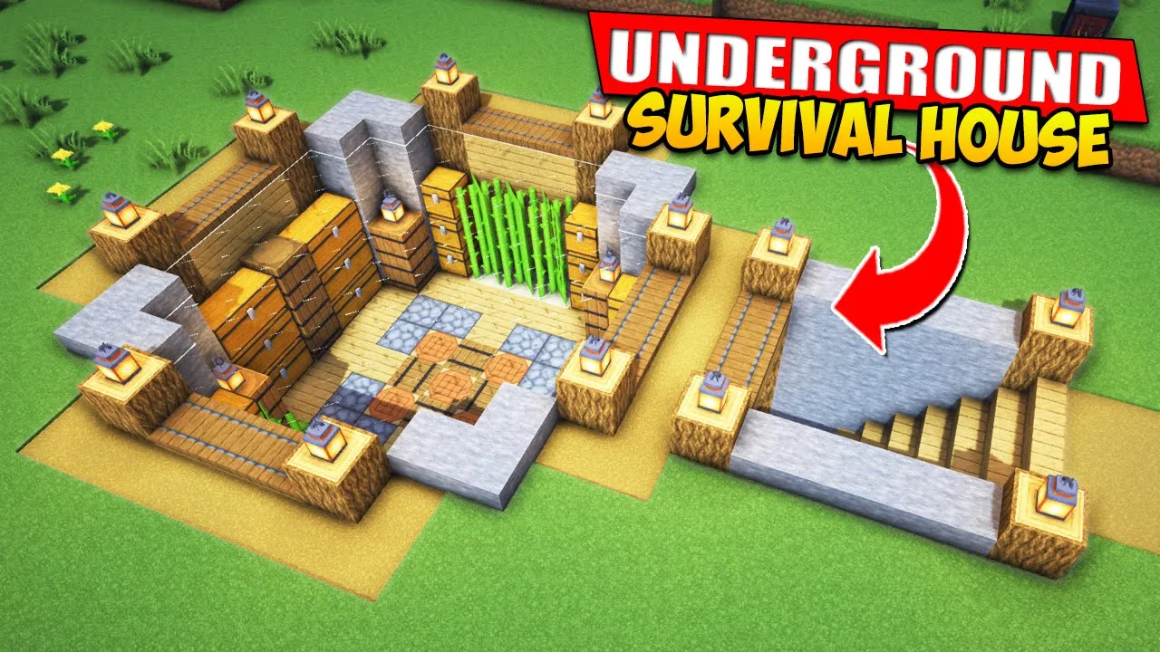 Minecraft Underground House Tutorial ????