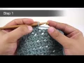 Left Handed How to Crochet the Single Crochet Three Together Decrease sc3tog