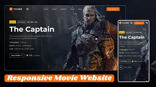How To Make Responsive Movie Ticket Booking Website Using HTML CSS JavaScript