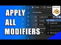 How to Apply All Modifiers at Once in Blender 3D Micro Tip
