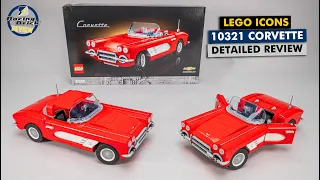 LEGO Icons 10321 Corvette detailed building review