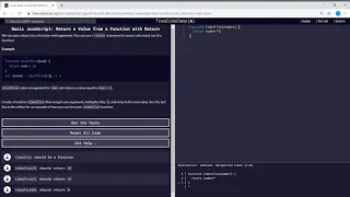 Basic Javascript Return a Value from a Function with Return freeCodeCamp