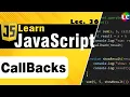 Callback Functions in Javascript Lecture 36