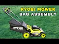 How to Assemble a Bag on Ryobi 40V Lawn Mower