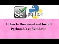1 How to Download and Install Python 3 X on Windows