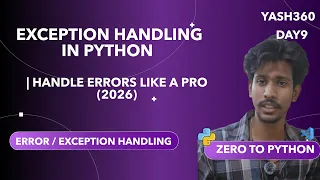 Exception Handling in Python Handle Errors Like a Pro 2026