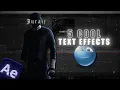 5 COOL Text Effects Animations To Boost Your EDITS After Effects Tutorial