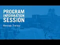 Program Information Session Massage Therapy