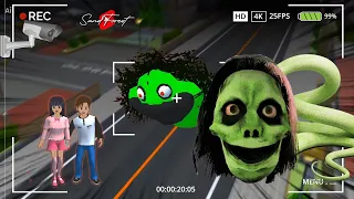 Yuta Mio PANIC cctv record BIG SNAKE ALPHA ANOMALY Scary | Sakura School Simulator