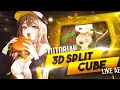 TUTORIAL - 3D SPLIT CUBE ON ALIGHT MOTION