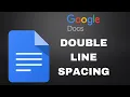 Double Line Spacing In Google Docs