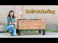 DIY Self-Watering Raised Planter Bed Sub-irrigation system