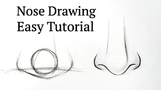 How To Draw A Nose Easy Drawing Nose Step By Step Tutorial For Beginners Pencil Drawing Easy 