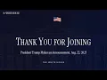 Download Lagu President Trump Makes an Announcement, Aug. 22, 2025