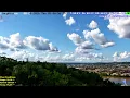 Cincinnati Skyline Ohio River Brent Spence Bridge - Livestream from Covington Kentucky