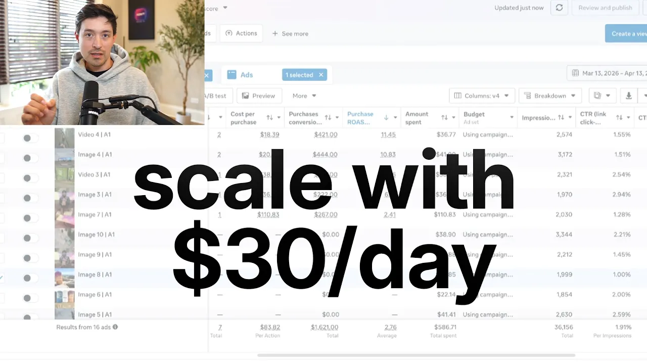 How to Scale Facebook Ads on a Low Budget (Post-Andromeda): video thumbnail