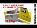 Print Your Own Custom Decals For Scale Plastic Models Step By Step Guide How To Tutorial