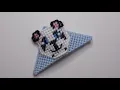 How to make a plastic canvas panda bear corner bookmark