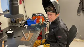 31 Jan 2023  The beginning of the tiller thrust bearing complex. Martin svets cuts and welds.