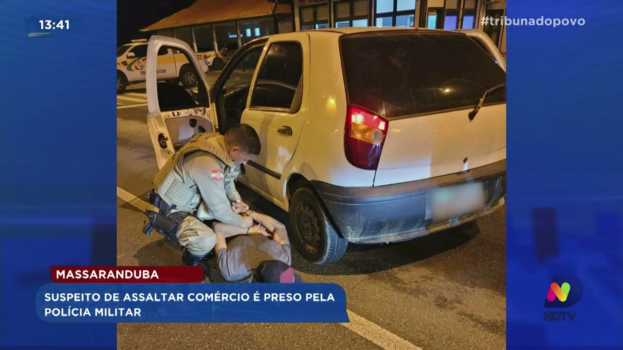Massaranduba: suspeito de assaltar comércio é preso pela Polícia Militar