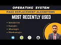 MRU Page Replacement Algorithm in OS Most Recently Used Explained Solved Example