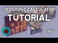 Redstone Calculator Tutorial Part 6 - Division
