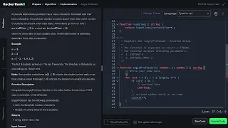 32 HackerRank Angry Professor Step-by-Step Solution