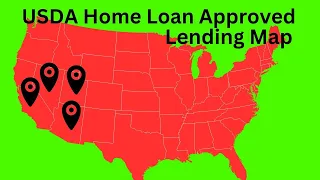 USDA Home Loan Map in Arizona California Nevada and Utah