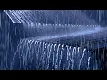 Download Lagu Relieve Stress to Sleep Immediately with Heavy Rain \u0026 Furious Thunder on Rusty Tin Roof at Night