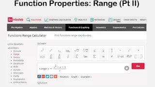 Function Properties Range Pt 2