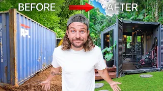 I turned an OLD shipping container into a luxury home gym