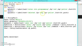 059 Learn python and ruby programming - Creating text box