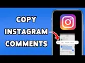How To Copy Instagram Comments Get The Link From Comment Section 2025